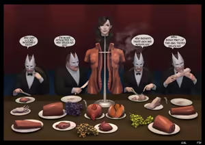 Page 13 of Kinky Woman Feast - preview thumbnail