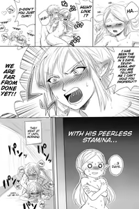 Page 13 of BreaWi no LinZel ga Hitasura Ichaicha Shite Sukebe na Koto Suru Manga | A BoTW manga where Link and Zelda earnestly flirt and do lewd things - preview thumbnail