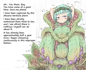 A Princess Trapped in a Tentacle Plant Can only Ask for Salvation from a Forced Orgasm Hell — hentai manga cover on Fhentai