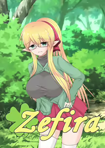 Niizuma Zephyra ~Netorareta Elf Yome~ | Zefira (decensored) - hentai manga cover image