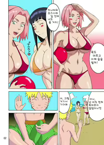 Page 3 of Tsunade no Insuiyoku | 츠나데의 음란 해수욕 - preview thumbnail