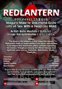 Page 2 of Maguro Maid to Shikotama Ecchi | Lots of Sex With a Dead Lay Maid - preview thumbnail