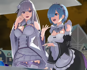 Page 12 of Rem to Emilia ga Jikan Teishi Sarete Okasarechau - preview thumbnail