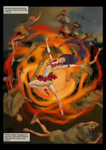 Page 6 of Sailor Mars feather fanbox - preview thumbnail