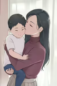 Haha no kao to onna no kao o tsukaiwakeru mama no ohanashi — hentai manga cover on Fhentai