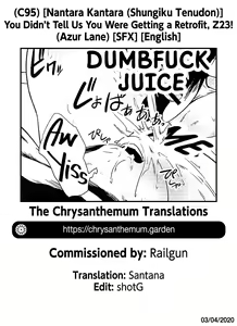 Page 23 of Kiitenai yo! Niimi-chan Kai | You Didn't Tell Us You Were Getting a Retrofit, Z23! - preview thumbnail