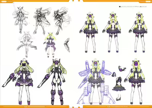 Page 28 of 光翼戦姫エクスティアコンプリートエディション設定画集 - preview thumbnail