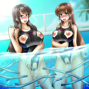 Page 10 of 溶ける競泳水着＆ウナギプール_ユカイオリ - preview thumbnail