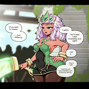 Page 25 of Qiyana sneak into Piltover #1 | 키아나 필트오버 잠입 조사 #1 - preview thumbnail