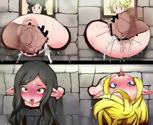 Page 48 of Arulumaya-chan to Charlotta-chan Kabe Shiri Puni Ana Onaho - preview thumbnail