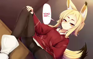 Page 394 of Itazura Loli Kitsune Okitsune-sama no Ero Chouhatsu ga Sugosugite Ore wa Mou Gaman Dekinai! | The Naughty Loli Kitsune-sama's lewd teasing is irresistible! - preview thumbnail