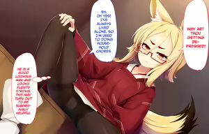 Page 9 of Itazura Loli Kitsune Okitsune-sama no Ero Chouhatsu ga Sugosugite Ore wa Mou Gaman Dekinai! | The Naughty Loli Kitsune-sama's lewd teasing is irresistible! - preview thumbnail