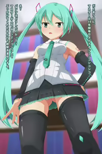 Page 8 of Hatsune Miku (VOCALOID) - Imouto & Animekiyara ni Onanii o Mitemorau CG Shuu - preview thumbnail