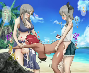 Page 7 of FUTA x FUTA Kogara na Futanari ga Yarichin Futanari Shimai ni Yararechau Hanash - preview thumbnail