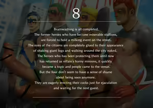 Page 200 of Sennou Kyokonka Heroes - The Brainwashed Heroes' Cock Growth - preview thumbnail