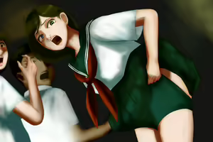 Page 95 of Mysterious Tan-Invisible Shadow of Abandoned School Building-Carnal Grudge Approaching Two Uniform Beautiful Girls - preview thumbnail