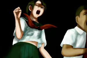 Page 96 of Mysterious Tan-Invisible Shadow of Abandoned School Building-Carnal Grudge Approaching Two Uniform Beautiful Girls - preview thumbnail