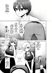 Page 3 of Joshikou ni Shinnyuu Shiyou to Shitara Kabe ni Hamatte Futanari Jogakusei no Nikubenki ni Saretandaga | I tried to sneak into an all girls’ school, got trapped in a wall and was used as the futa students’ meat urinal - preview thumbnail