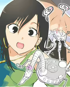 Molested by a Vacuum Cleaner - Junior's visit to the home - — hentai manga cover on Fhentai