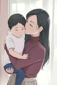 Haha no Kao to Onna no Kao o Tsukaiwakeru Mama no Ohanshi — hentai manga cover on Fhentai