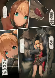 Page 14 of Juujin ni Torawareta Onna Kishi no Junan | Allein unter Werwölfen - preview thumbnail
