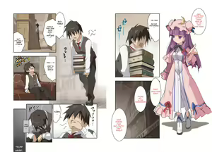 Page 2 of Hakudaku Kouin Voile Toshokan | Cloudy Frothy Lewd Library Blowjob - preview thumbnail