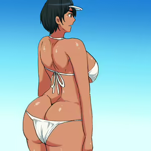 Page 7 of lu Bikini Mizugi o Kita Boyish Kasshoku Musume - preview thumbnail