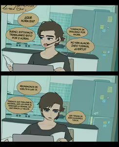 Page 10 of Good morning + After | Buenos días + Después (decensored) - preview thumbnail
