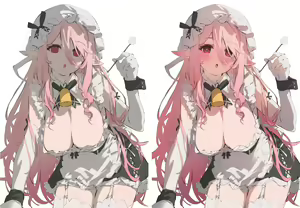 Page 7 of クソデカメイドちょい差分+ちょいメイキング - preview thumbnail