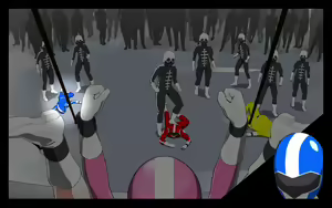 Page 447 of goshiki sentai batorukarafuru - pinku kokai shokei - preview thumbnail