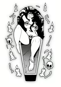 Page 16 of Even Spookier Day @jonblissart inktober - preview thumbnail