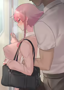 Page 10 of Itoshi no Sensei ni Manin Densha de Chikubi Ijirarechau Onnanoko - preview thumbnail