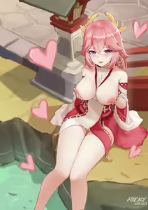 Page 11 of Yae Miko's special service - preview thumbnail