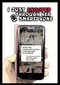Kanojo no SmaPho o Nozoita dake nano ni | I Just Snooped through Her Smartphone (decensored) - hentai manga cover image