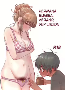 Choroane, Datsumou, Natsu | Hermana sumisa, verano, depilación — hentai manga cover on Fhentai