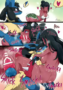 ルカリオ × ヒト♀ / Lucario × Human♀ — hentai manga cover on Fhentai
