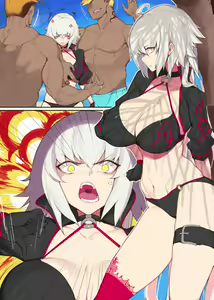 Page 12 of Jeanne Alter vs Hiyake Yankee | 흑잔느 vs 해변 양아치 (decensored) - preview thumbnail