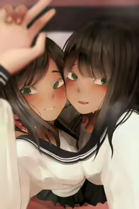 Page 17 of Hatsu LoveHo Kinen Jidori na Yuri Joshi-tachi - preview thumbnail