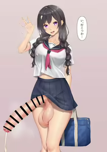 Page 5 of Tōkō-ji ni Itsumo Mukae ni Kite Kurerukedo Naze ka Kaowoawaseru Dake de Shasei Shite Shimau Futanari Osananajimi-chan - preview thumbnail