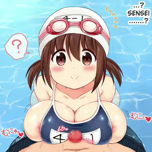Page 9 of Mizugi o Wasurete Zenra de Jugyou o Ukeru Mana-chan | Mana-chan Forgot her Swimsuit and Came to Swim Class Butt Naked - preview thumbnail
