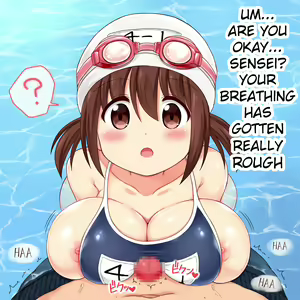 Page 10 of Mizugi o Wasurete Zenra de Jugyou o Ukeru Mana-chan | Mana-chan Forgot her Swimsuit and Came to Swim Class Butt Naked - preview thumbnail