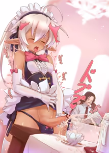 Page 40 of Kasshoku to Shiro Elf Maid - preview thumbnail