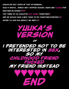 Page 103 of YUUKA'S VERSION of Because my childhood friend is not interested in sex, I fucked his friend instead (decensored) - preview thumbnail