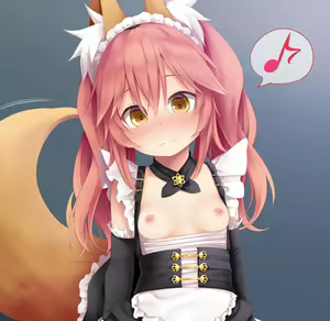 Maid Fuku no Loli Tamamo-chan ni Semeraremashita — hentai manga cover on Fhentai