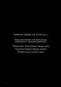 Page 3 of ANMITSU TOUHOU THE AFTER Vol.1 - preview thumbnail