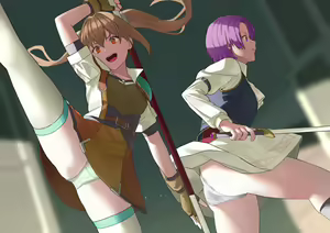 Page 10 of Estelle to Kloe ga Jikan Teishi sare Haiboku Ryoujoku - preview thumbnail