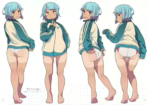 Page 10 of Tanned Girl Blue Hair #1 - preview thumbnail