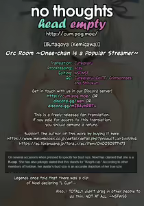 Page 26 of Orc Room ~Onee-chan wa Ninki Haishinsha~ | Orc Room ~Onee-chan is a Popular Streamer~ - preview thumbnail