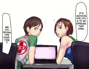 Page 15 of Jill Valentine & Rebecca Chambers - Chatroulette Extended - preview thumbnail