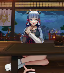Page 6 of Genshin Impact Lumine x Ayaka Foot Worship - preview thumbnail